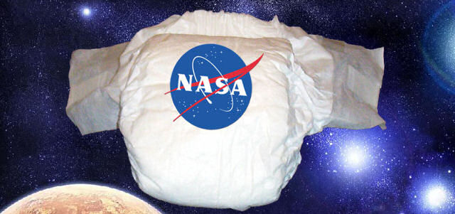 Os astronautas precisam usar fraldas