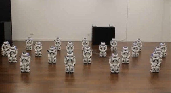 Coreografia de 20 Nao Robôs