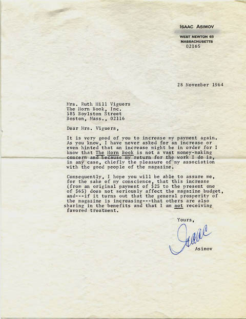 A curiosa carta de Isaac Asimov