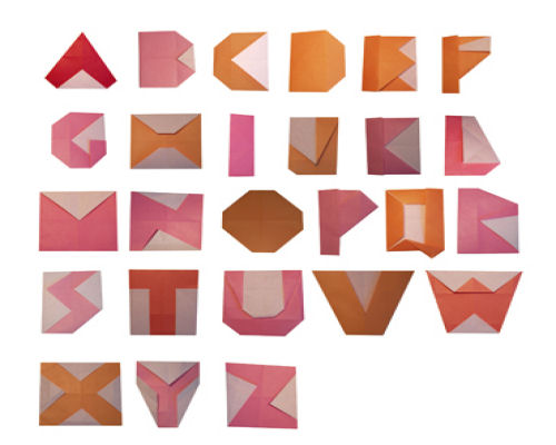 Alfabeto Origami