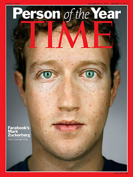 Mark Zuckerberg  eleito personagem do ano pela Time