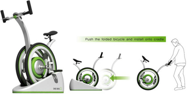 OneBike, conceito de bicicleta dois por um 