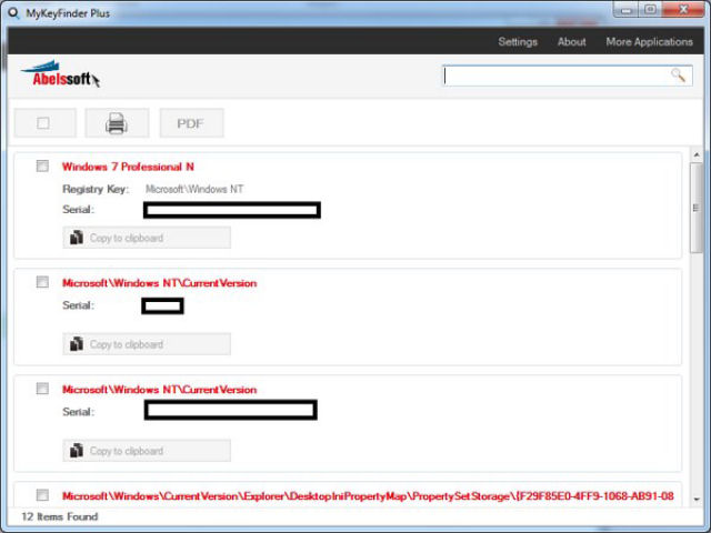 MyKeyFinder: recupera todos os seriais os programas instalados