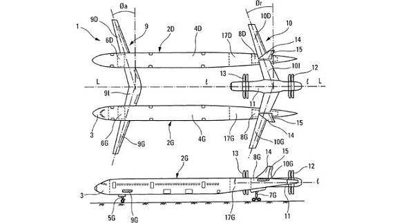 O novo e surpreendente desenho de Airbus: avies siameses